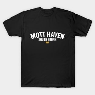 Mott Haven Bronx NYC- Modern Minimalistic Typography T-Shirt